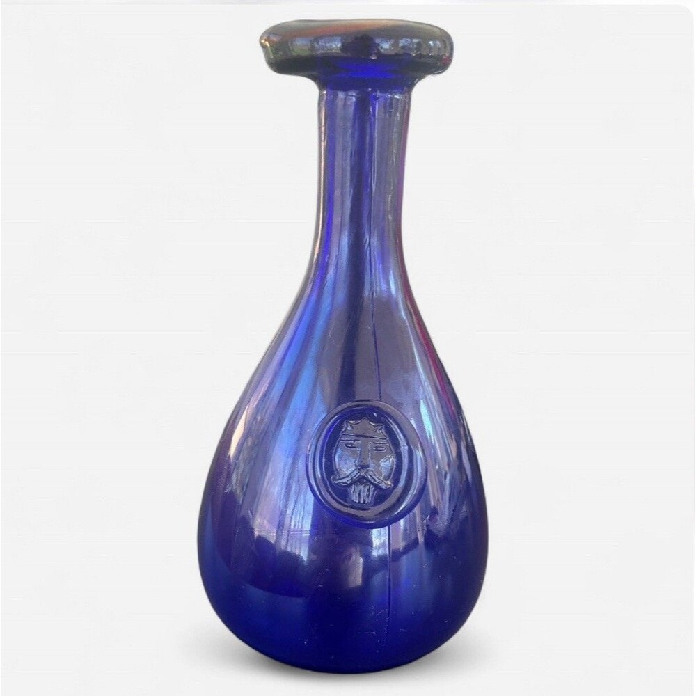 Cobalt Blue Kastrup Holmegaard Glass Carafe Wine Carafe Ole Winter